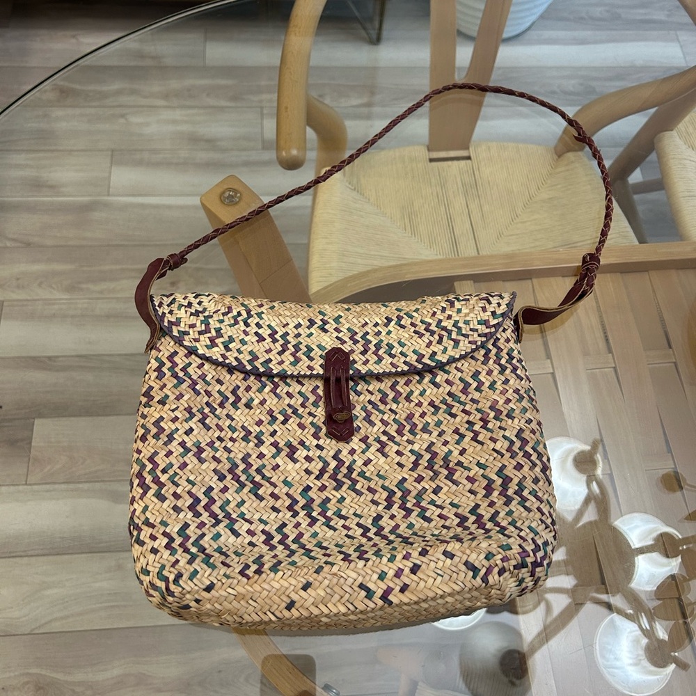 Woven Multicolor Shoulder Bag